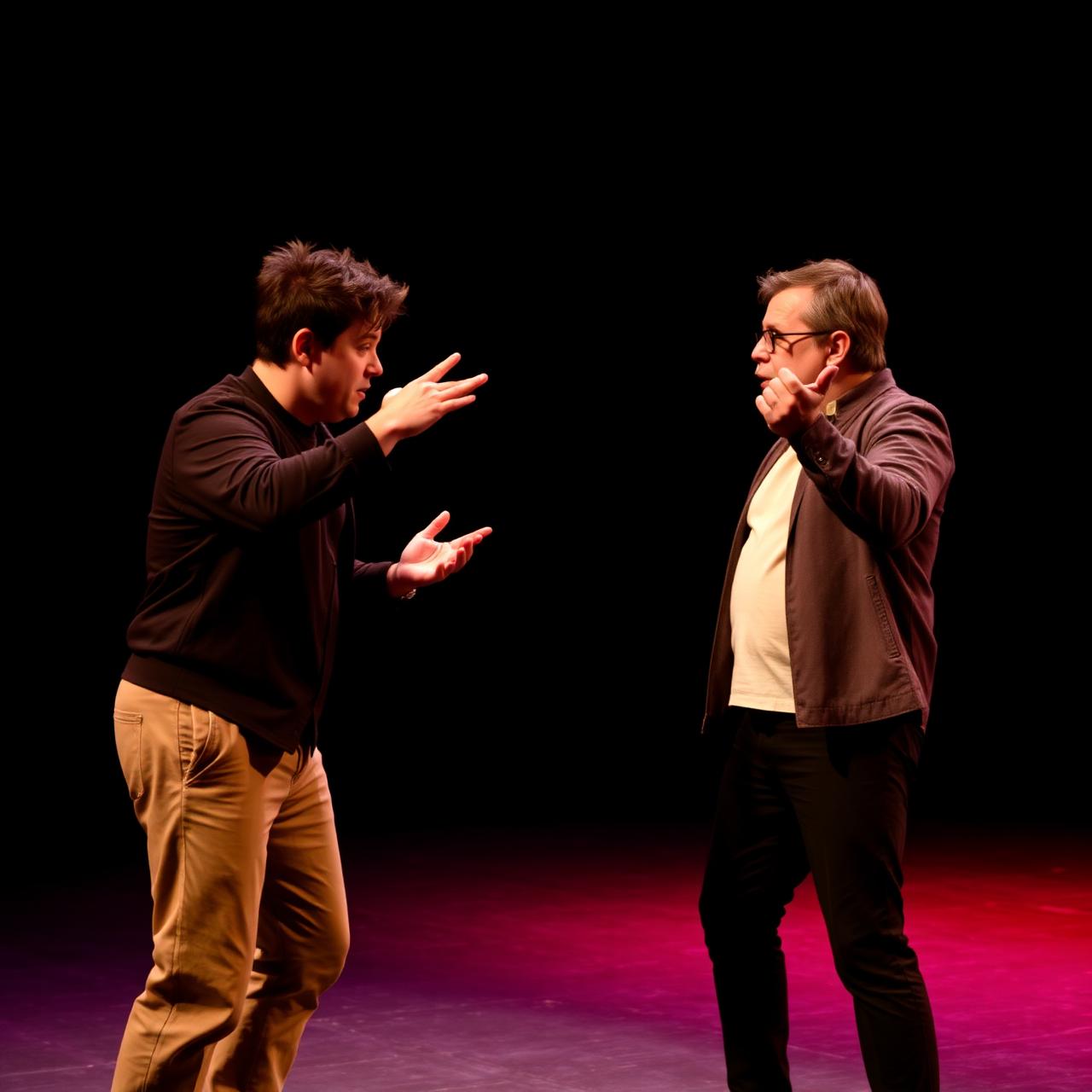 Improtheater-Schauspieler in einer Szene
